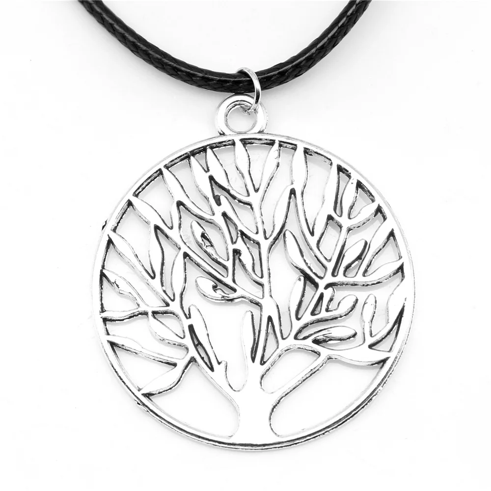 

1pcs Antique Silver Color 36x41mm Life Tree Necklace Handmade Jewerly Diy