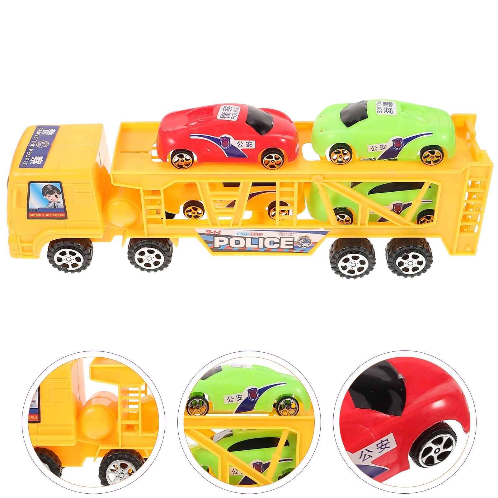 

Household Trailer Toy Children Car Model Accessory Cars Miniature Interesting Wear-resistant Plastic Kids Accessories