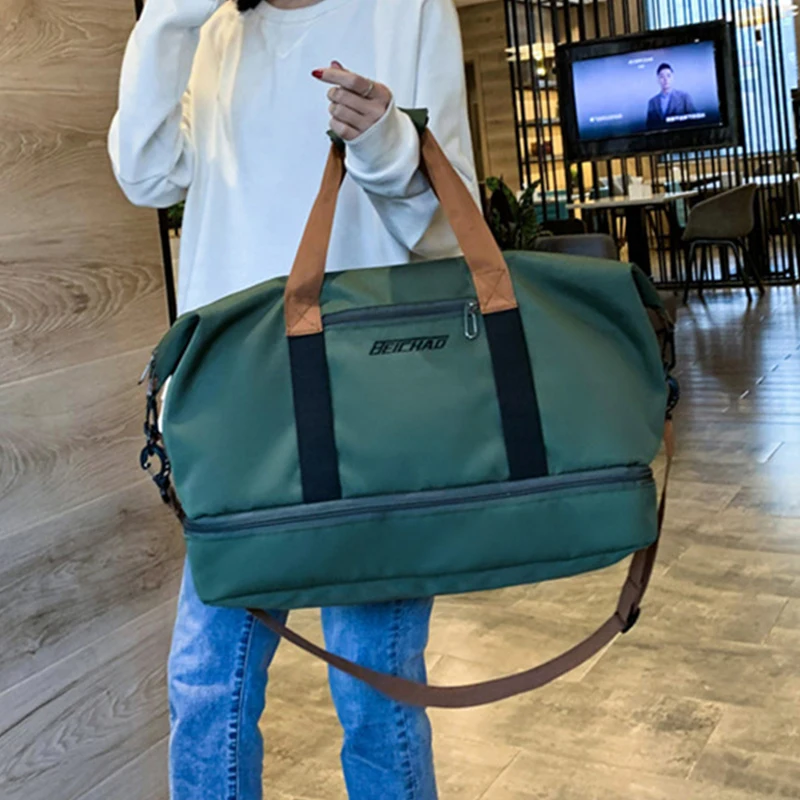 Men Gym Bags For Fitness Training Women Outdoor Travel Bags Large Capacity Sports bag Multifunction Dry Wet Separation Bag