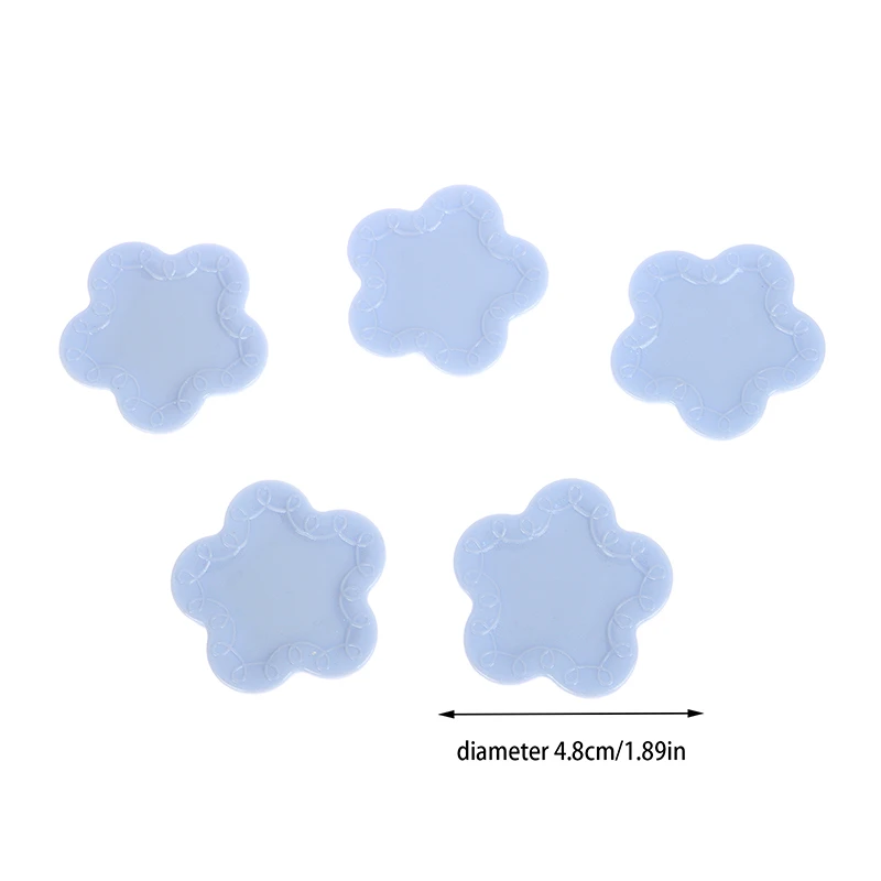 5 шт. 1/12 тарелки в форме цветка для кукольного домика миниатюрное кухонное