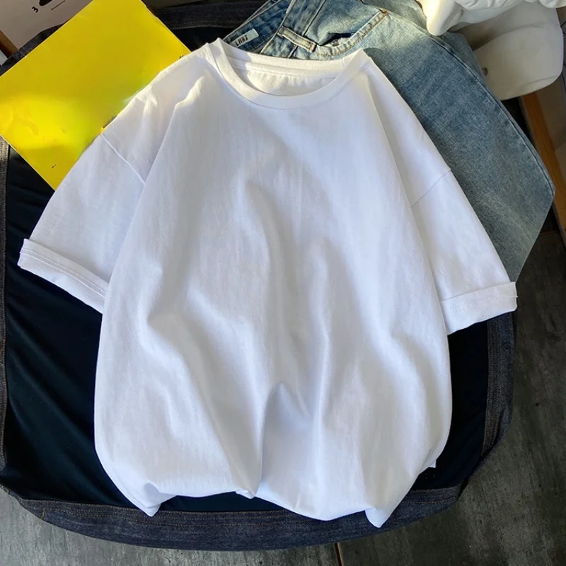 

Женская футболка оверсайз с круглым вырезом, свободного покроя