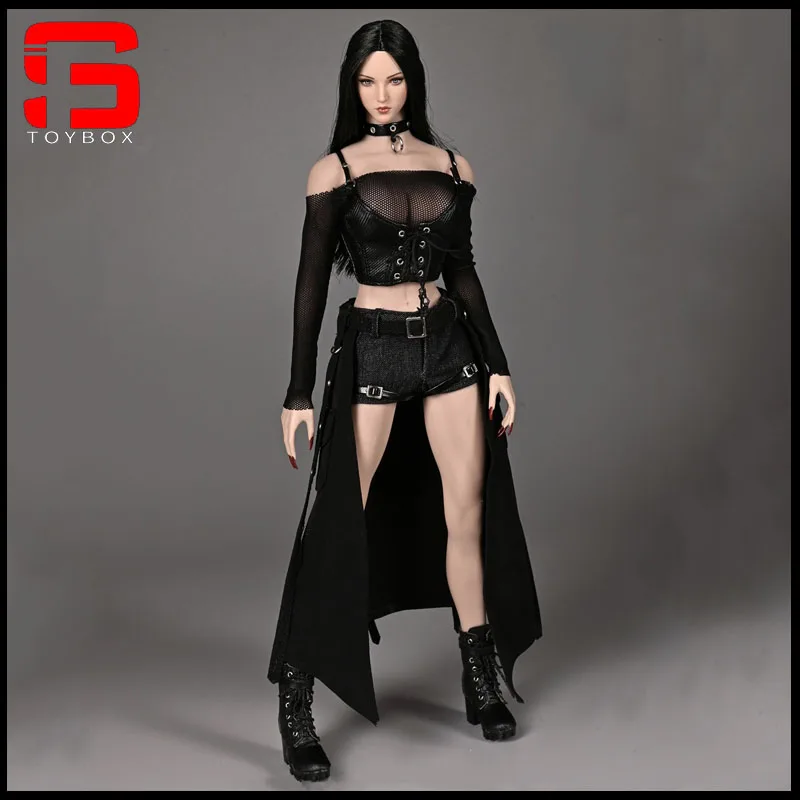 

SA Toys SA047 1/6 Female Dark Rock Style Dress Detachable Long Skirt Clothes Model Fit 12'' Action Figure Body Dolls In Stock