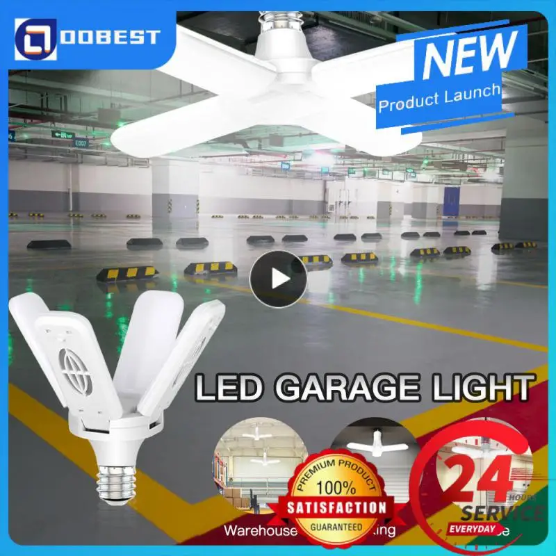 

Ceiling Lights Industrial Light Deformable Led Bulb Industrial E27 Fan Blade Lamp Home Appliance Led Lamp Adjustable Leaf Light