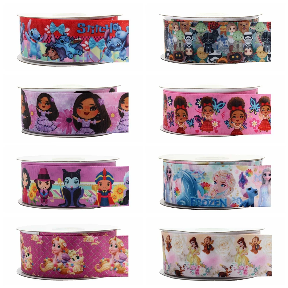 

Печатная мультяшная корсажная лента 25 мм 50 ярдов для «сделай сам»