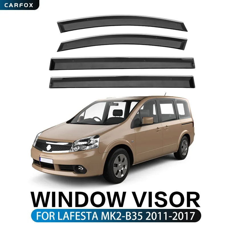 

For Lafesta Window visor Weather Shield Side Window Deflector Car windshield weather shield Car accessories
