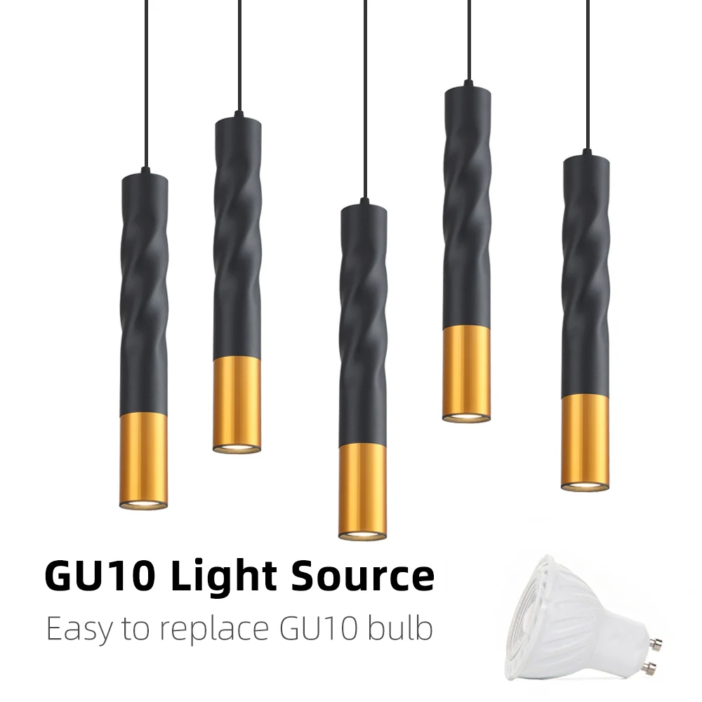 Креативная сменная светодиодная Подвесная лампа GU10 для кухонного островка