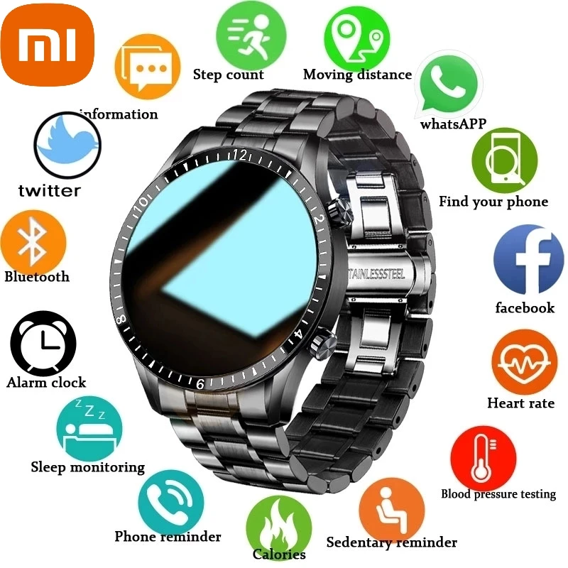

xiaomi New Smart Watches Men Full Touch Screen Sports Fitness Watch IP67 Waterproof Bluetooth For Android ios smartwatch Mens