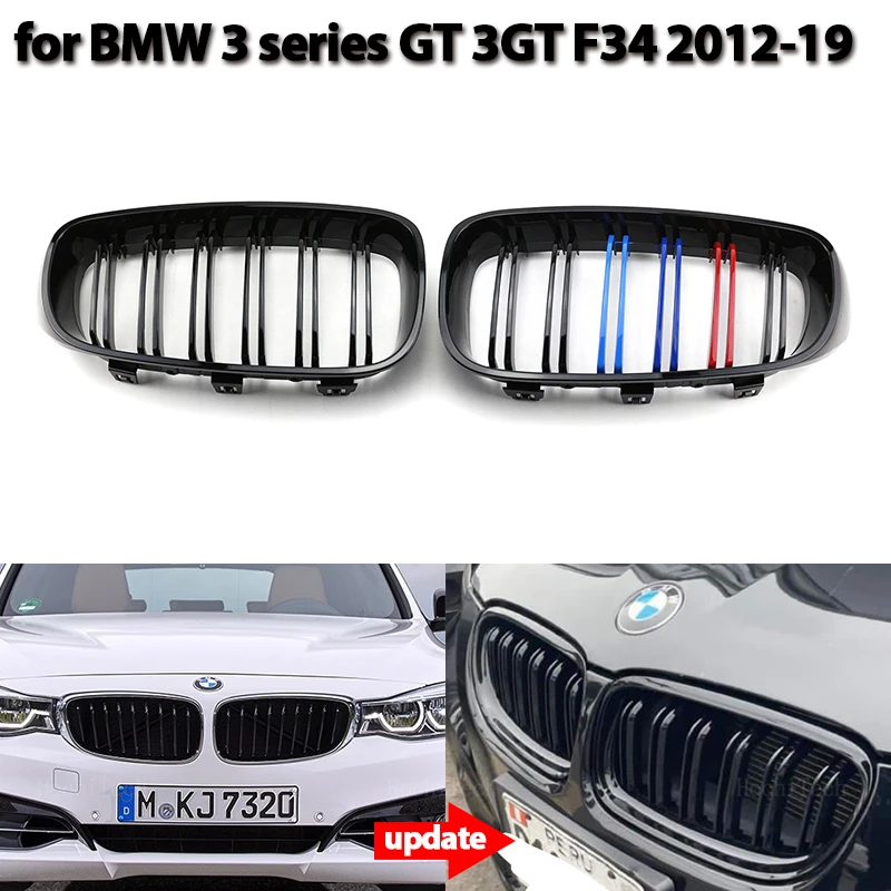 

Глянцевая черная решетка для радиатора BMW 3 серии GT 3GT F34 2012-2019 320i 328i 335i XDrive
