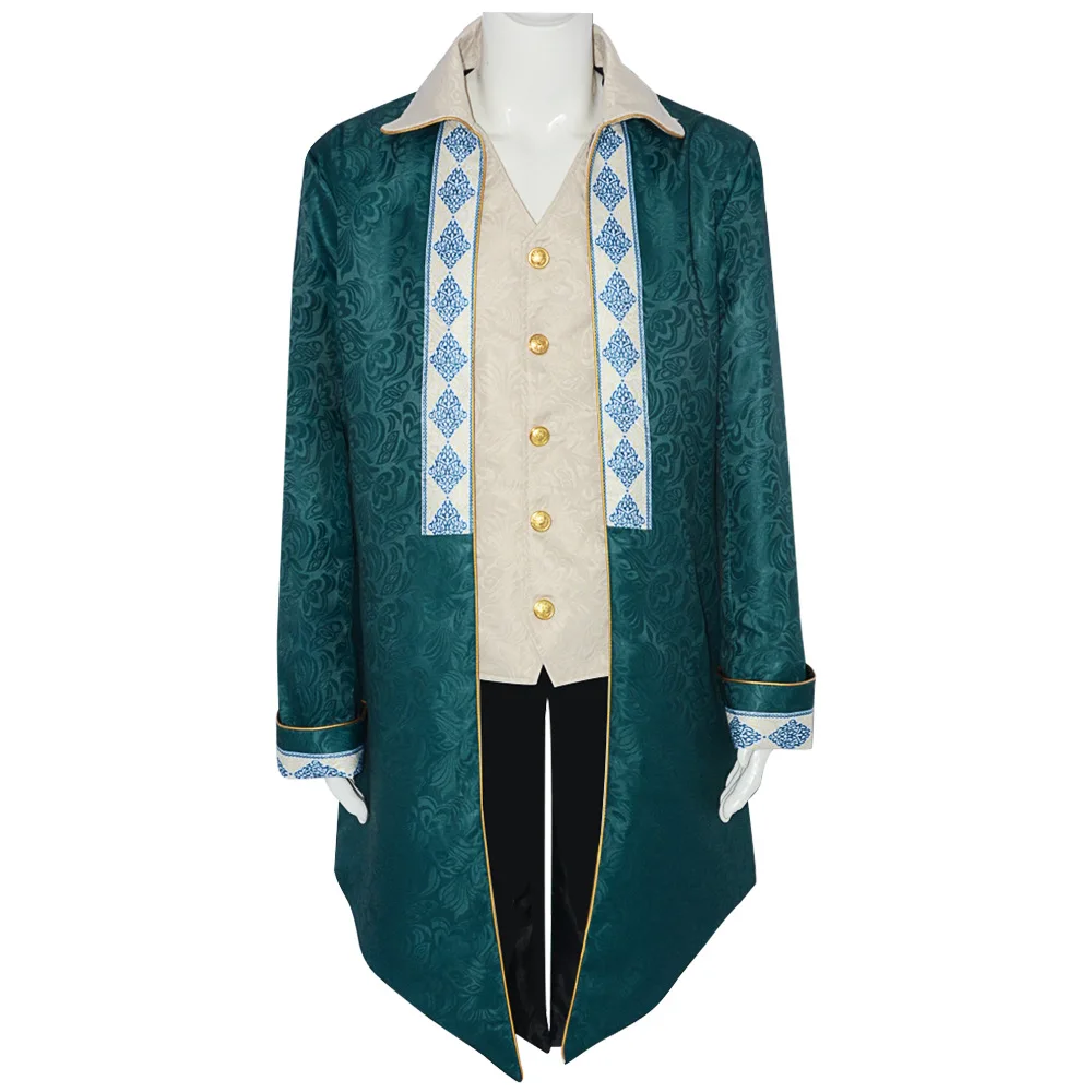

Halloween Medieval Embroidery Retro Tailcoat Jacket Men's Gothic Steampunk Long Jacket Carnival Victorian Coat Cosplay Costume