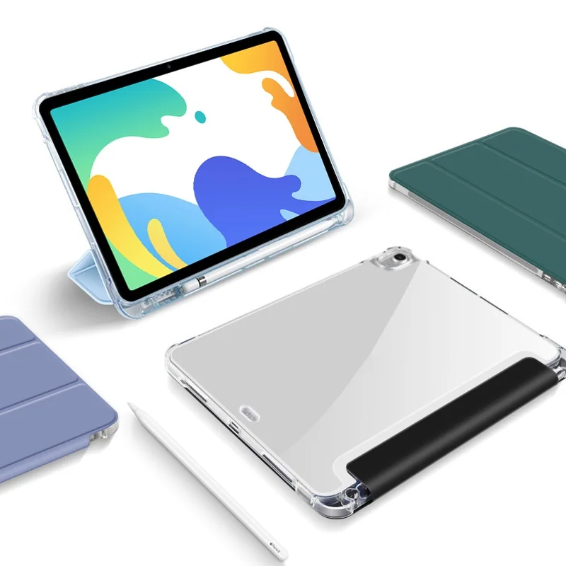 Чехол UPBGNG для Huawei Matepad 10 4 2022 / 11 Pro 8 с гнездом ручки прозрачный мягкий чехол