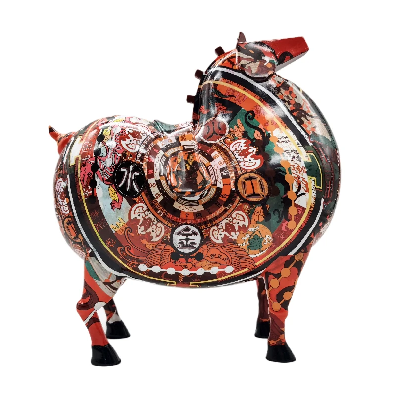 

Fugui Five Elements Horse Ornament Crafts Decoration Desktop Gift Souvenir Simple Mini Chinese Style