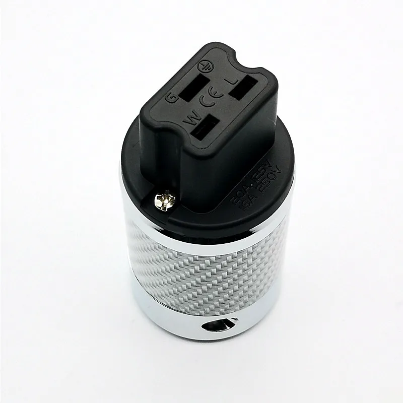 

Furutech Fi-52 NCF (R) High End 20A Inlet Plug Rhodium Plated DIY for Audio Plug Adapter HiFi