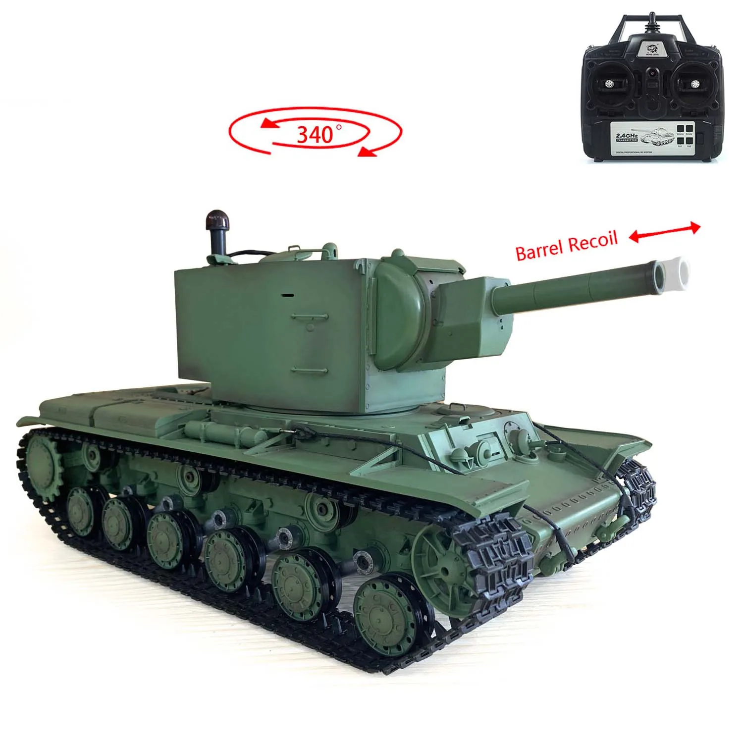 Масштаб 1/16 Heng Long 7 0 Пластиковая модель радиоуправляемого танка Советский KV-2 RTR