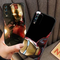 marvel iron man phone cases for xiaomi redmi 9c 8a 7a 9at 7 8 2021 7 8 pro note 8 9 9t 8t back cover coque carcasa funda