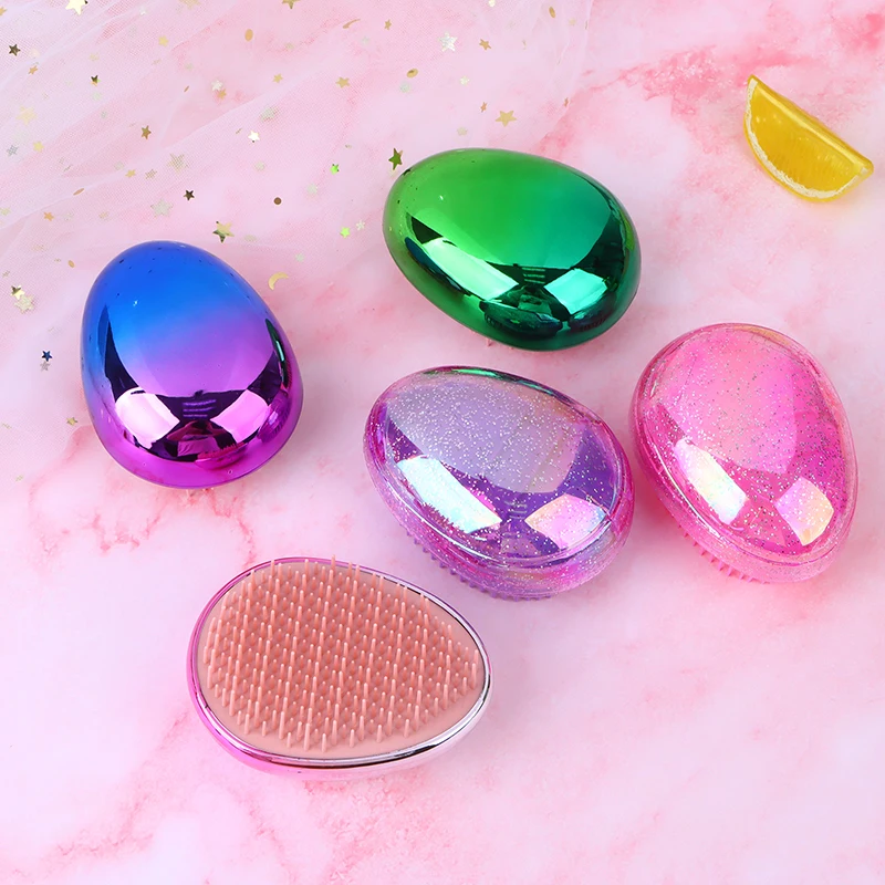 

1 шт., мини-щётка для волос, в форме яйца