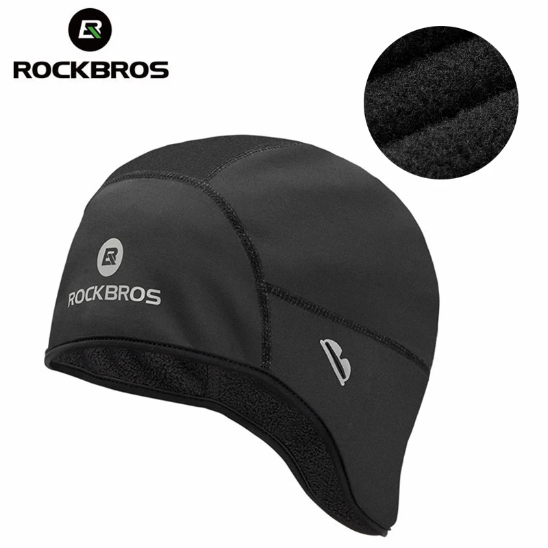 

Велосипедная шапка ROCKBROS, теплая спортивная бандана, с защитой от ветра, для езды на велосипеде и лыжах, бега, Зимняя