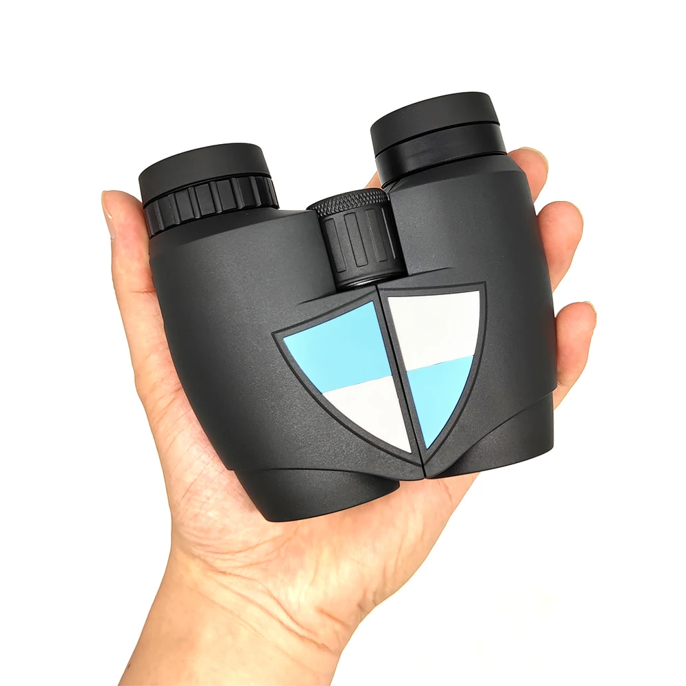 

12x25 Compact Binoculars with Clear Low Light Vision, Large Eyepiece Waterproof Binocular for Adults Kids