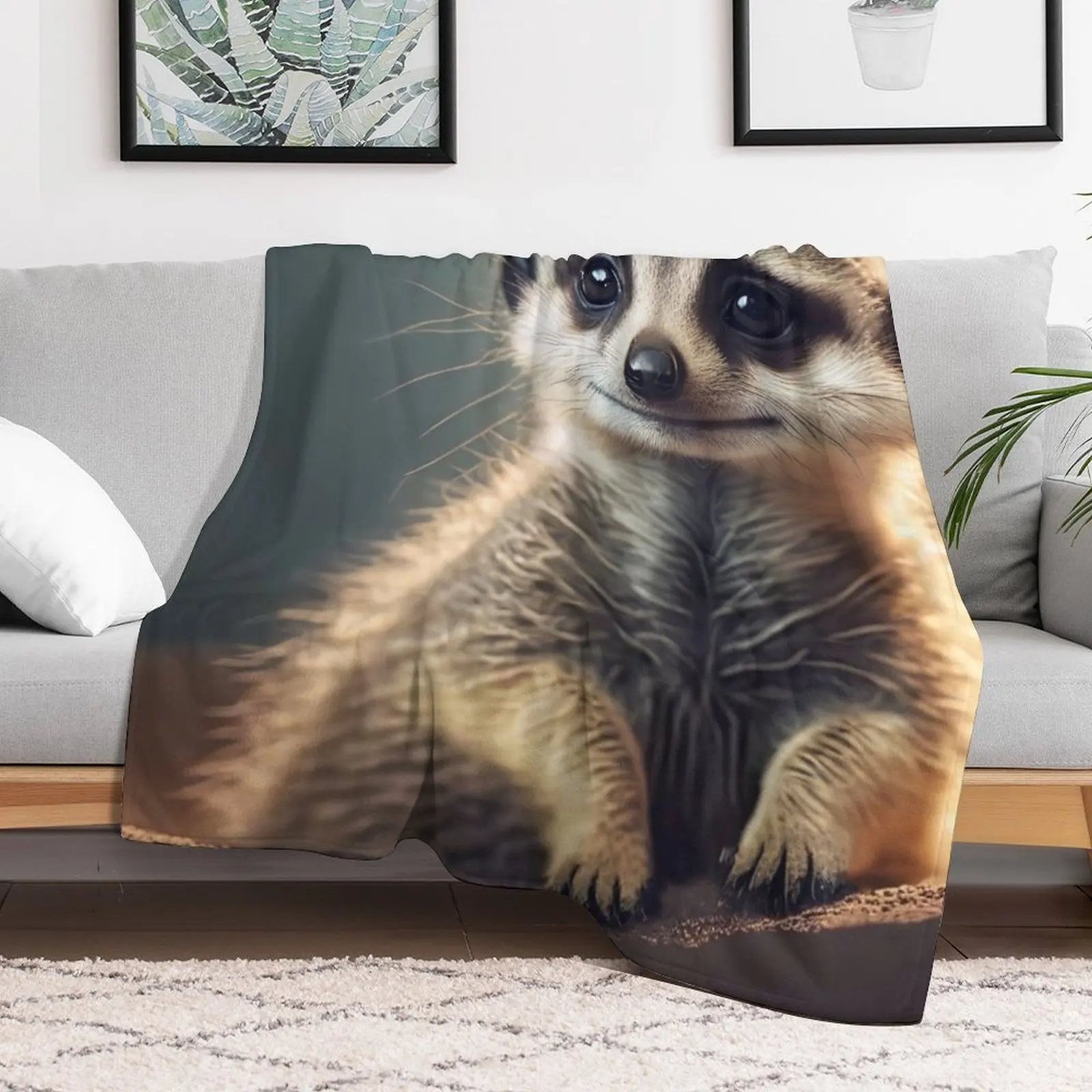 Meerkat - милое одеяло с портретом животного