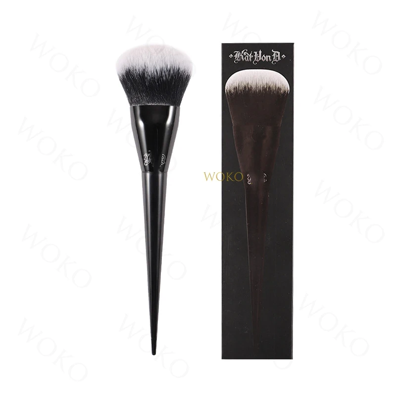 

K22 Big Foundation Brush Synthetic Hair Large Foundation Brush Kabuki Black Sharp Handle Face Contour Cream Foundation Brush