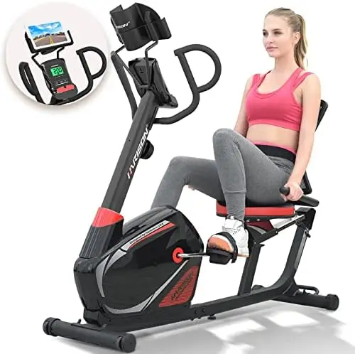 

Exercise Bike with Arm Exerciser, Recumbent bikes for Adult Seniors, Recumbent Exercise bike for Home 400 lbs Capacity