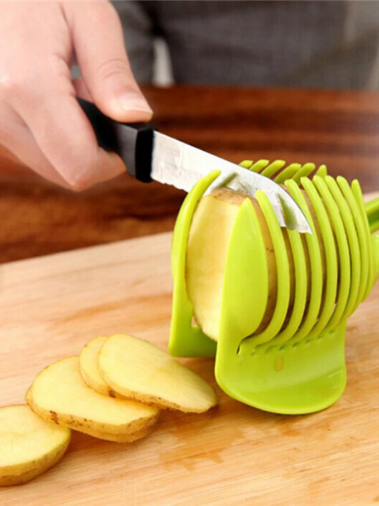 

Tomato Slicer Fruits Cutter Stand Utensilios Pastry Cake Grip Clamp Lemon Shreadders Slicer Cozinha Kitchen Accessories 2022New