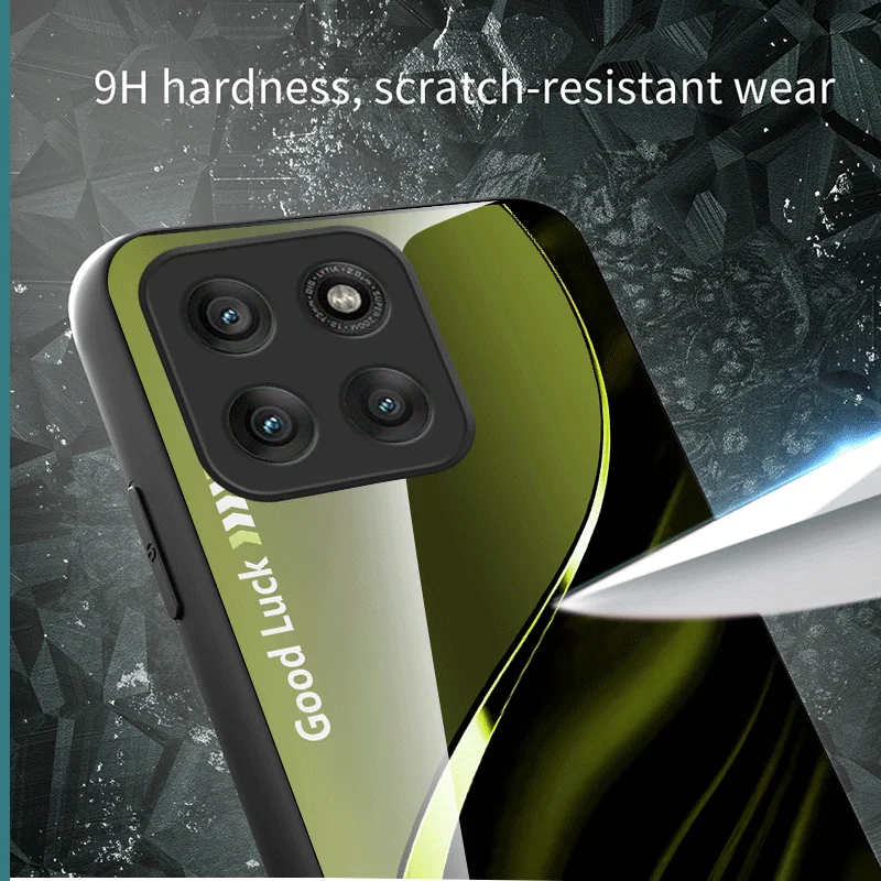 Фото Жесткий чехол из закаленного стекла для Motorola Moto Edge 60 Neo Pro Fusion, защитный чехол с градиентным цветом, задняя крышка, чехол-футляр №4