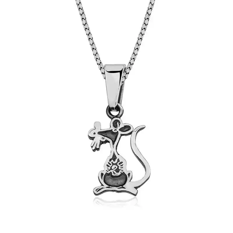 

Tevuli 925 Sterling Silver Mouse Unisex Necklace