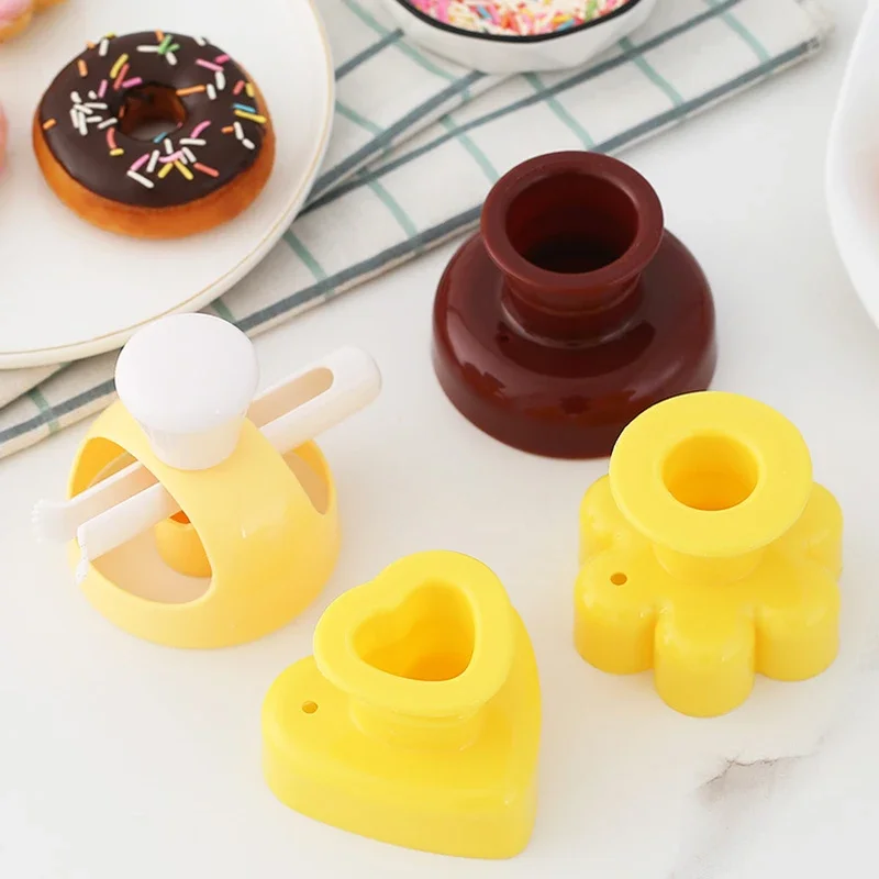 

DIY Creative Donut Mold Doughnuts Cooking Cutter Desserts Bread Cutting Maker Cake Decorating Tools Kitchen Baking Accessories