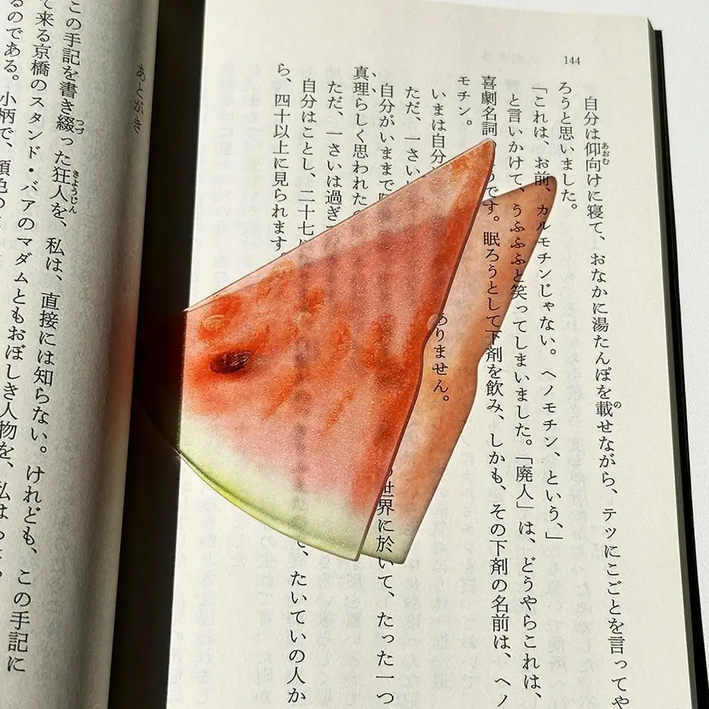 Акриловая закладка в форме фрукта, прозрачная, для студентов, высококачественная, креативный подарок на день рождения для любителей книг (art.: 3920da209bcee) - 3920da209bcee