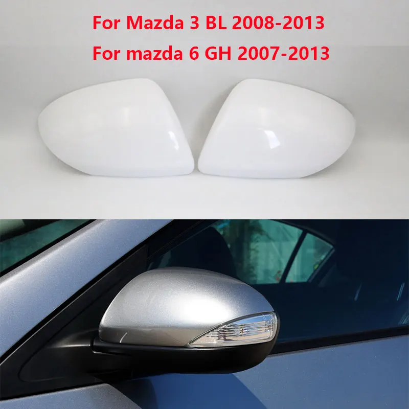 

For Mazda 2 3 BL 2008 -2013 For Mazda 6 GH 2007 -2013 Car Door Side Rear View Reverse Mirror Cover Cap with Mirror Light Version