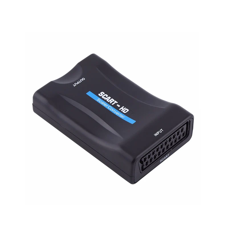 

1080P SCART to HDMI-compatible Video Audio Converter For HDTV Sky Box DVD Television Signal Upscale Converter with USB Cable