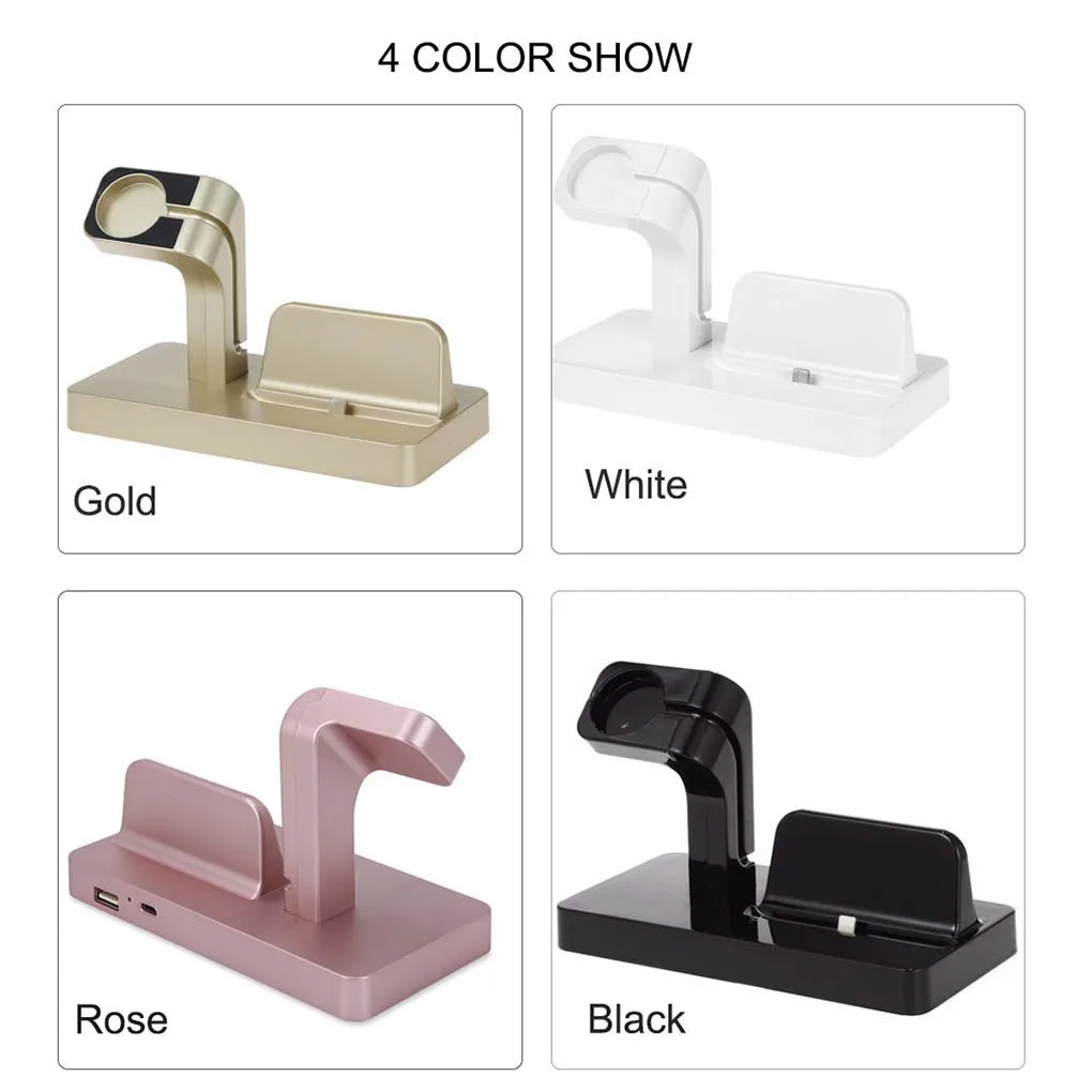 

Зарядная док-станция 2-в-1 для умных часов и телефонов