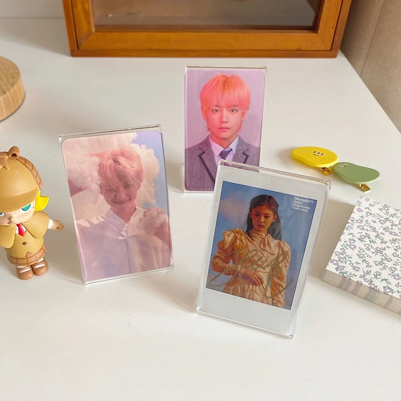 Акриловый держатель для фотокарты прозрачный пластиковый Настольный знак рамка
