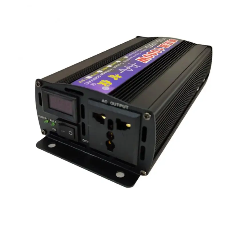 

Pure Sine Wave Inverter 1000W 1600W Power Solar Car Inverters With LED Display DC 12V 24V To AC 110V Voltage Converter