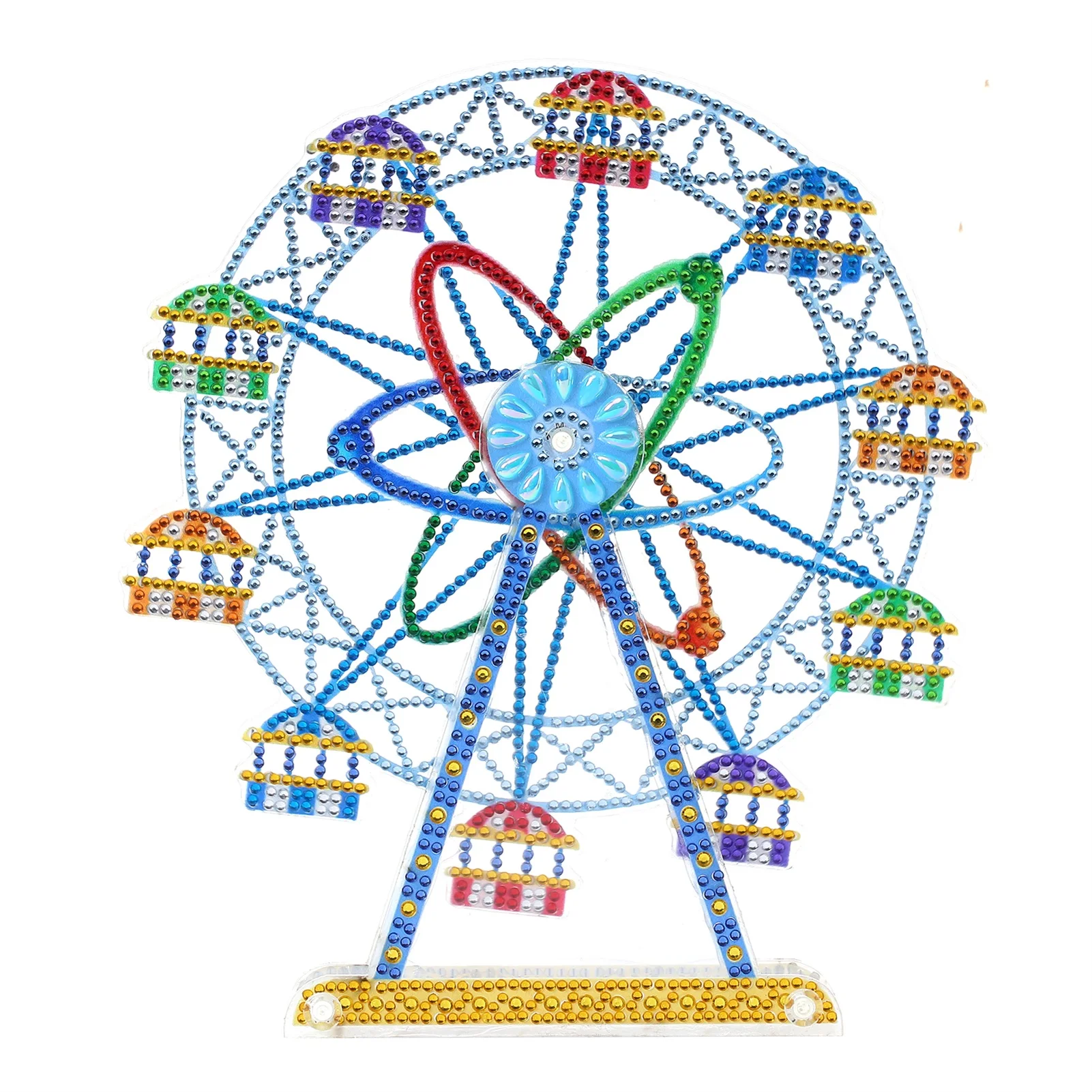 

5D Diamond Art Ferris Wheel Kit Diamond DIY Art Painting Full Kits Art Full Drill Set For Adults Or Kids Colorful Home Decor Orn