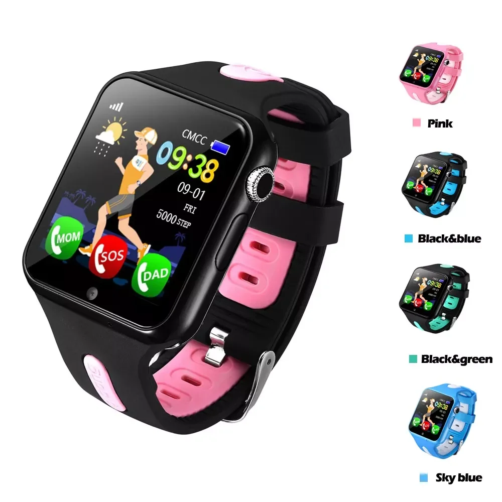 

Kids Child Students Smart GPS Location SOS Call Remote Monitor Camera Wristwatch Tracker Facebook Whatsapp Watch