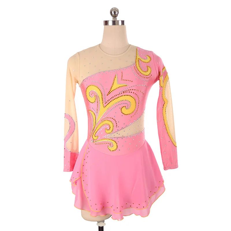 Индивидуальное детское платье для фигурного катания взрослых выступлений юбка