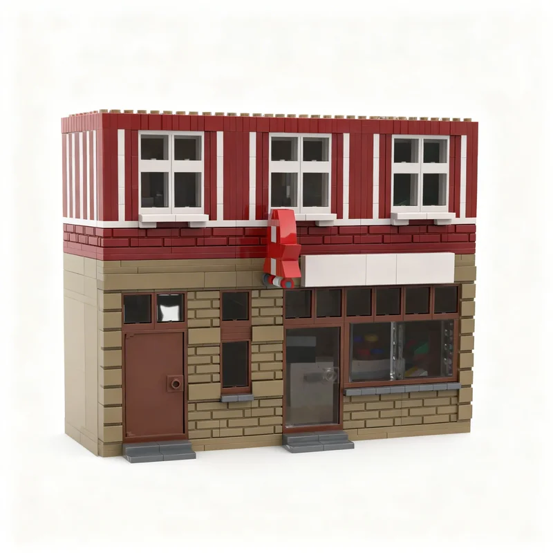 Фото 2397 деталей MOC Altstadthaus Lindenstraße Nr 22, модель-конструктор, архитектурная идея, DIY, развивающие кубики для детей, рождественский подарок, игрушка №3