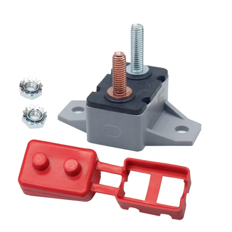 

20A 30A 40A 50A 12V DC Circuit Breaker Cover Dual Battery Fuse Automatic Auto ResetWaterproof Circuit Breaker For Car Boat