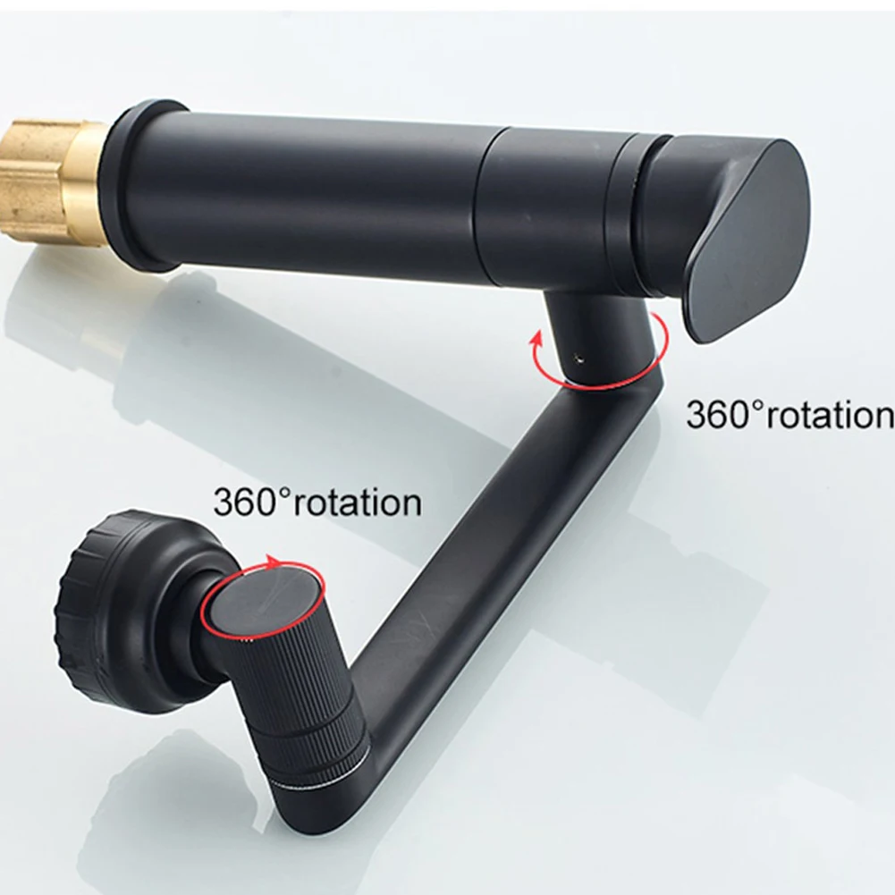 

1080° Swivel Bathroom Sink Faucet Mixer Deck Mounted Splash Proof Water Tap Shower Head Aerators Plumbing Tapware For Bathroom