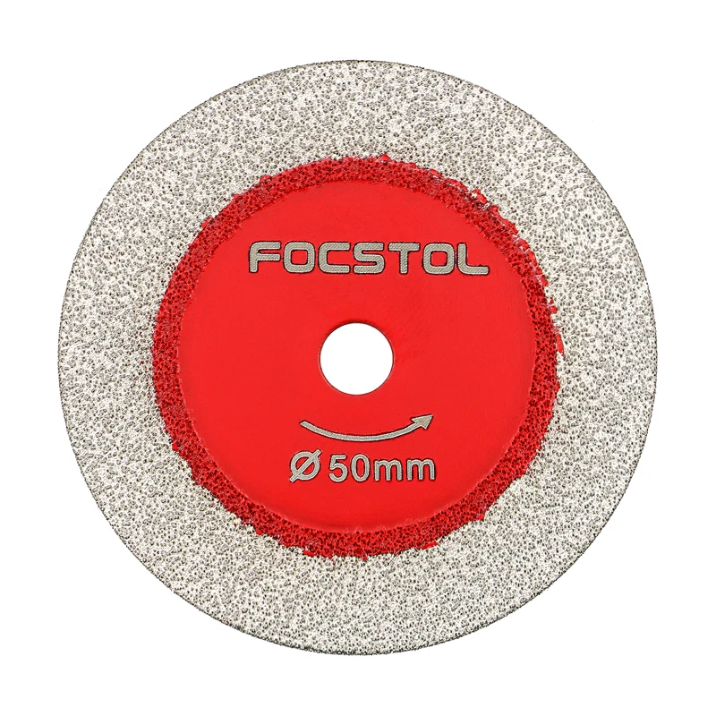

FOCSTOL Режущий диск для стекла, нефрита, хрустальной плитки, мрамора, пильное полотно, паяное стекло, гравировка, круглый хвостовик, мини-пильное полотно