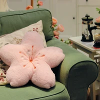 bubble kiss ins pink stars shape cushion soft stuffed plush toys gift for kids chair cushion home decor luxury cartoon pillow