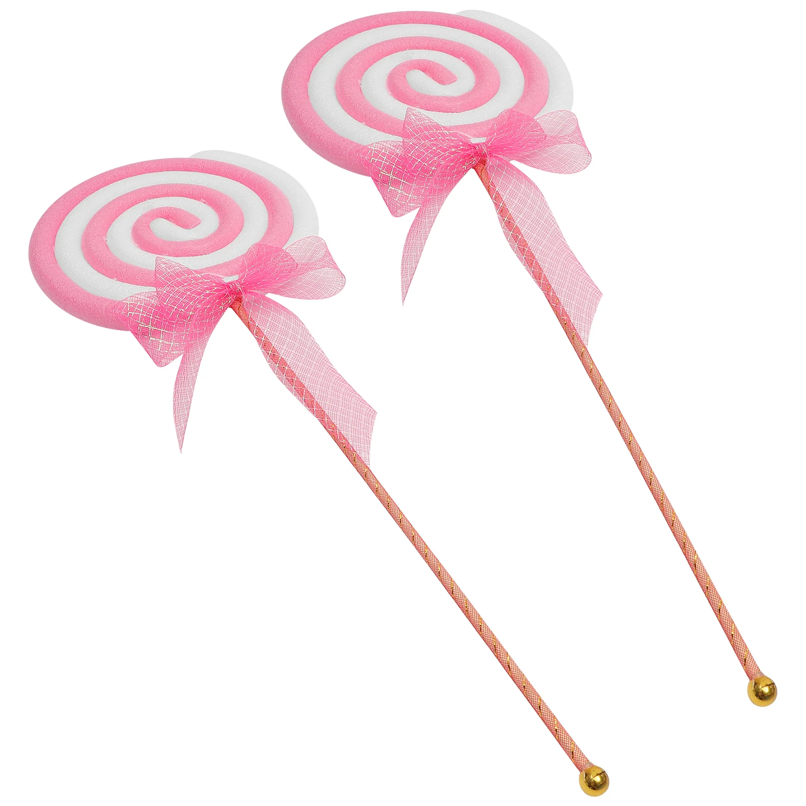 

2 Pcs Toy Lollipop Props DIY Crafts Model Tree Statue Simulation Food Decor Festival Simulated Child