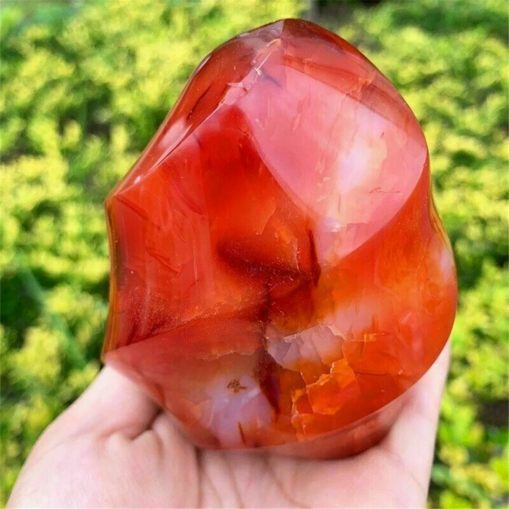 

AAA+ Natural Carnelian Torch Crystal Energy Flame Gem Reiki Healing Gift Room Decoration Home Decoration 150-180g