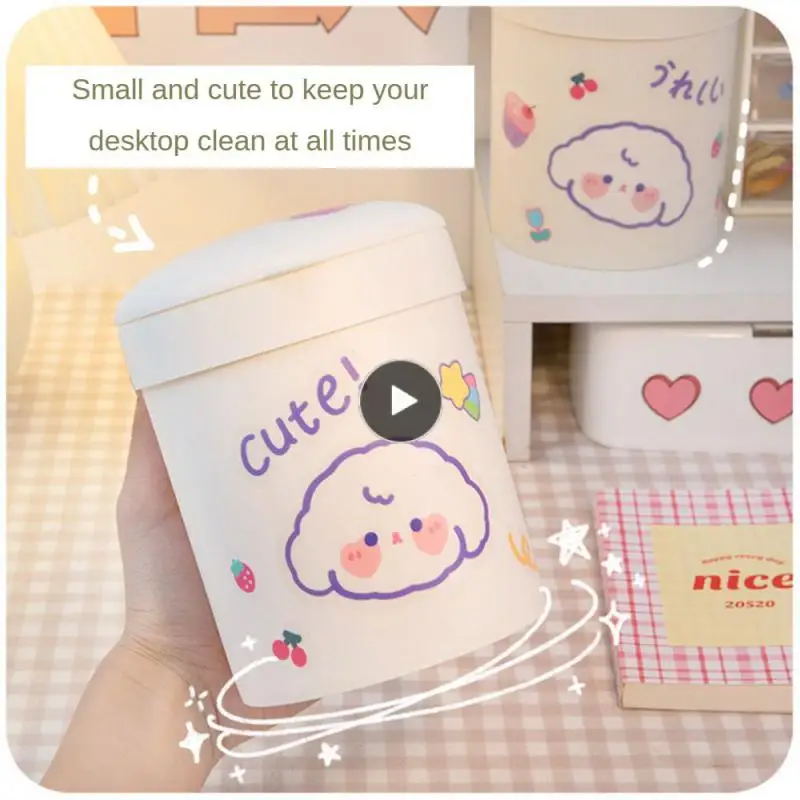 

Dustbin Desktop Storage Box Trash Can Waste Bin Trash Can Bin Cute Ins Small Trash Ins