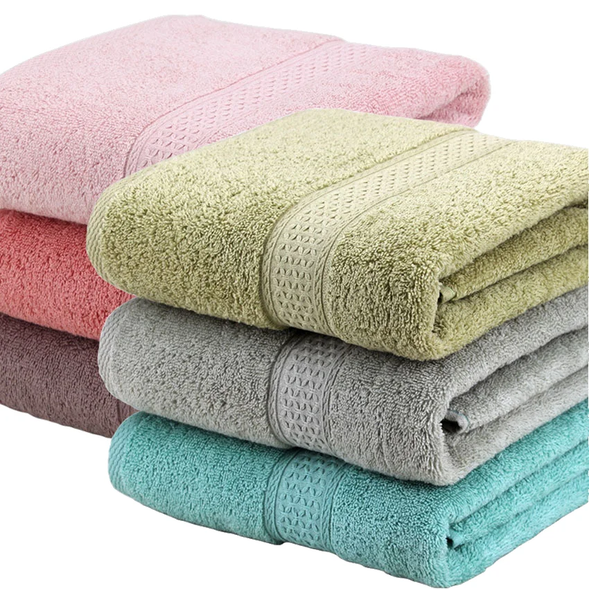 

70*140 Pure Cotton Super Absorbent Towel Bath Towel Thick Soft Bathroom Towels Comfortable Beach Towels 15 Colors