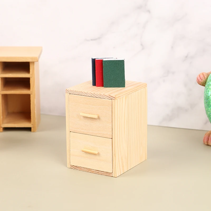 

1PCS Dollhouse Miniature Bedside Table Furniture Model DIY Decor Accessories Toys
