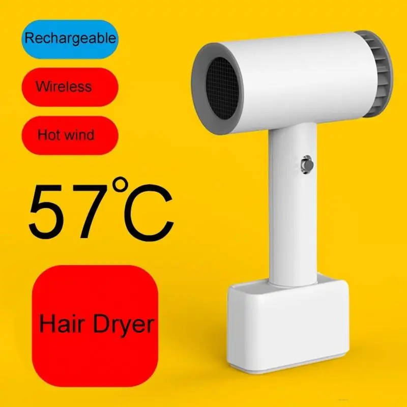 

Wireless Rechargeable Hair Dryer Home Travel Outdoor Pet