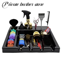 barber electric clipper tray multifunctional scissors display holder rack hairdressing clipper comb storage box salon tools