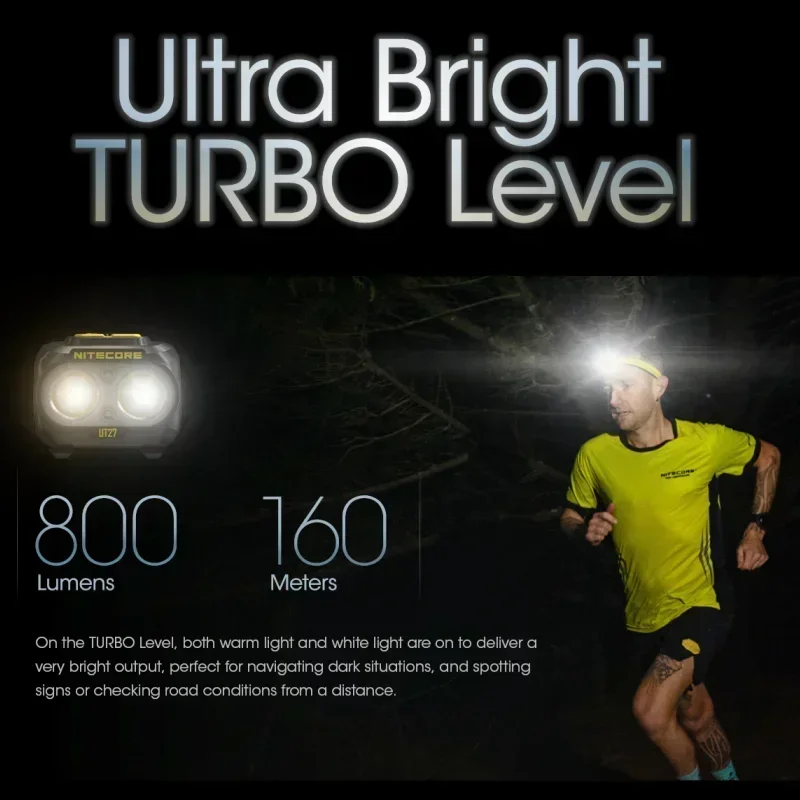 Фото NITECORE UT27 MCT Налобный фонарь перезаряжаемый 800 люмен №1